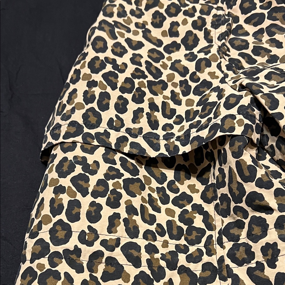Leopard Print Rain Jacket with Hood - Picture 8 of 8